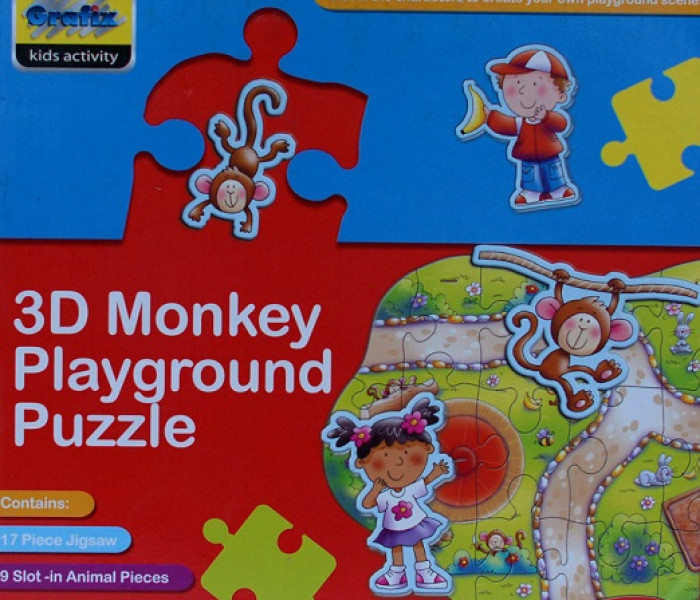 Puzzle - Grafix - Opičí hřiště - 3D Puzzle