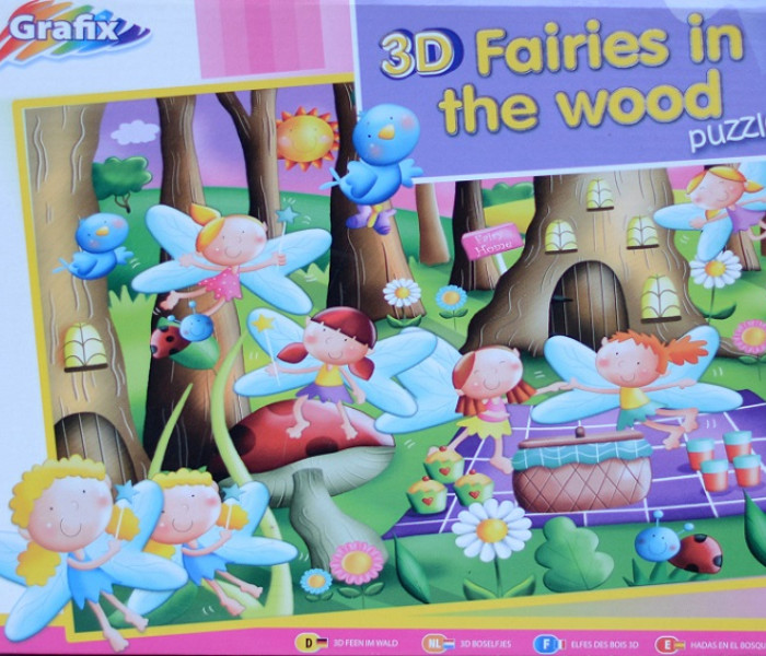 Puzzle - Grafix - Víly v lese - 3D Puzzle