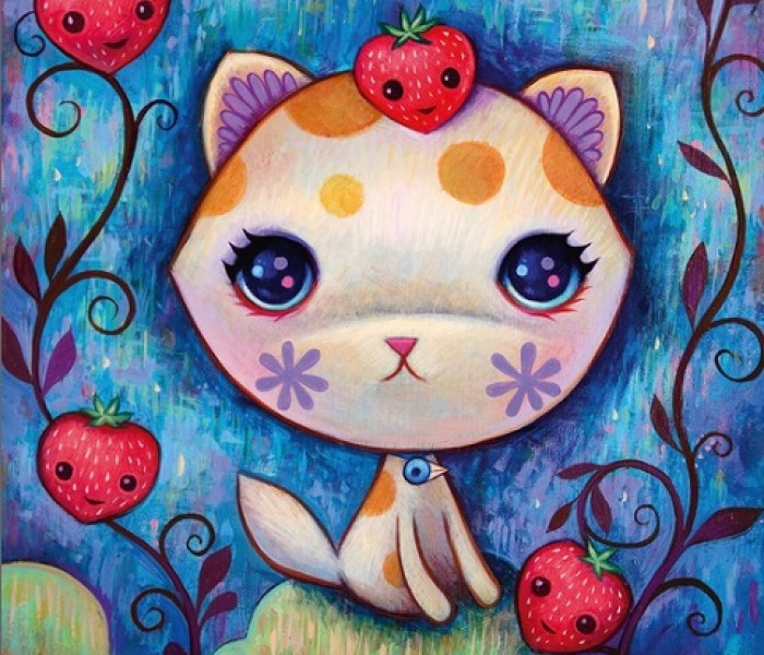 Puzzle - Heye - Jahodová kočička