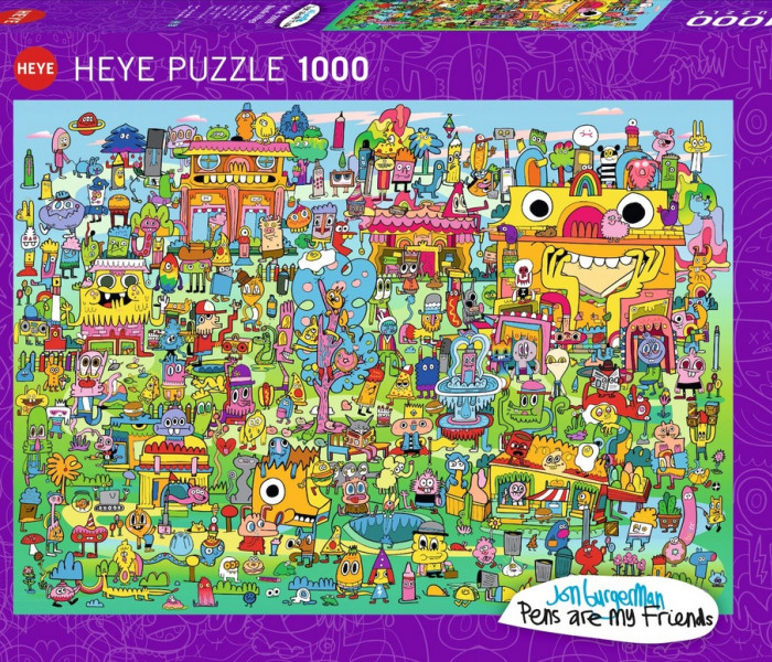 Puzzle - Heye - Malovaná vesnice