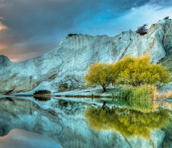 Puzzle - Heye - Modré jezero - Panoramatické puzzle