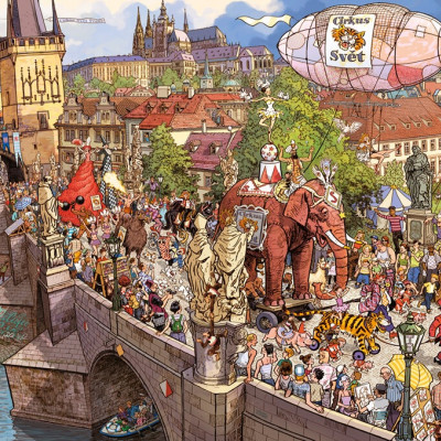 Pouliční slavnost - Triangular puzzle