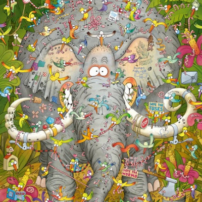 Sloní život - Triangular puzzle