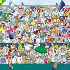 Puzzle - Heye - Sportovní fanoušci - Panoramatické puzzle
