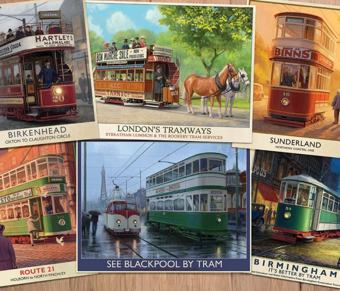 Puzzle - Falcon - Puzzle Historické tramvaje