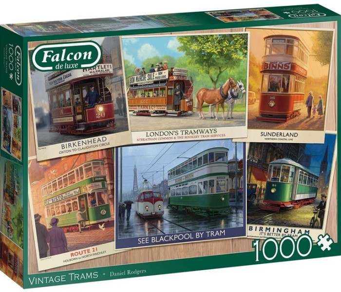 Puzzle - Falcon - Puzzle Historické tramvaje