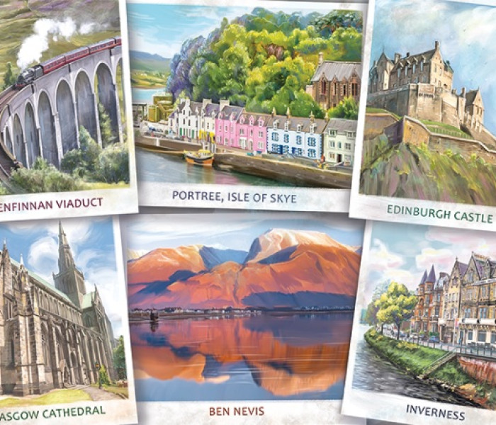 Puzzle - Falcon - Pozdravy ze Skotska