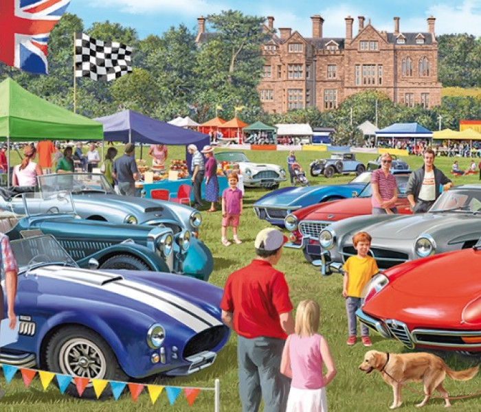 Puzzle - Falcon - Přehlídka historických aut