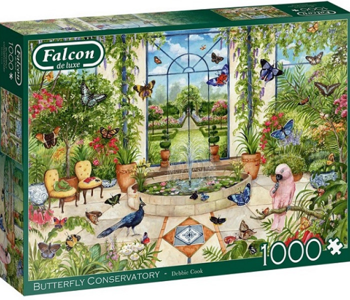 Puzzle - Falcon - Skleník plný motýlů