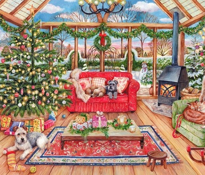 Puzzle - Falcon - Vánoční zimní zahrada