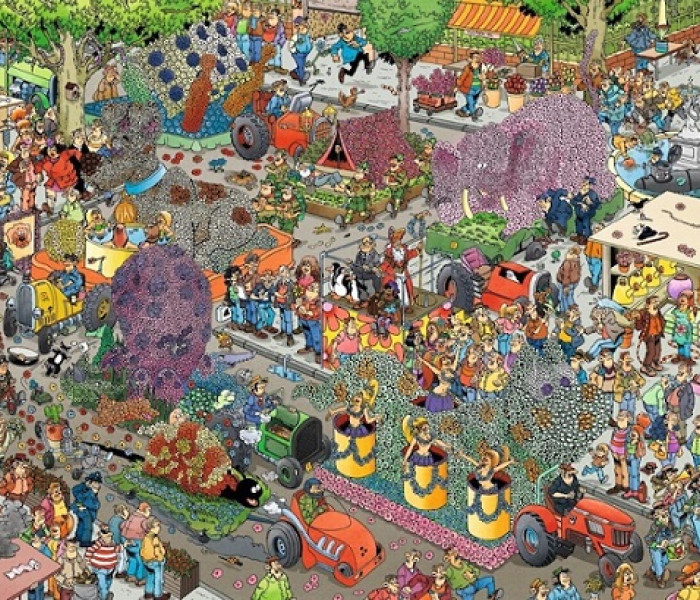 Puzzle - Jumbo - Květinová show