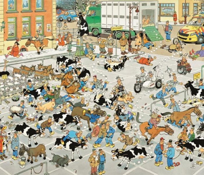 Puzzle - Jumbo - Dobytčí trh