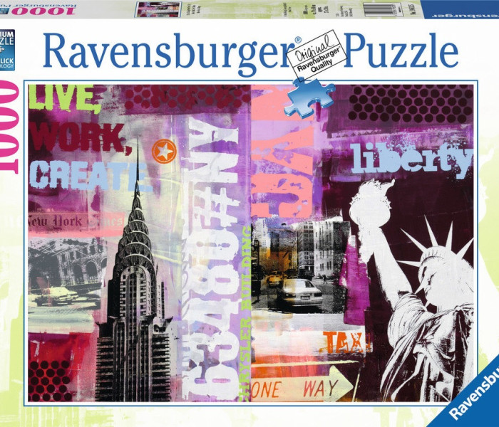Puzzle - Ravensburger - Koláž New York City