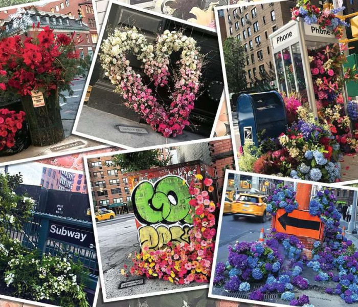 Puzzle - Ravensburger - Květiny v New Yorku