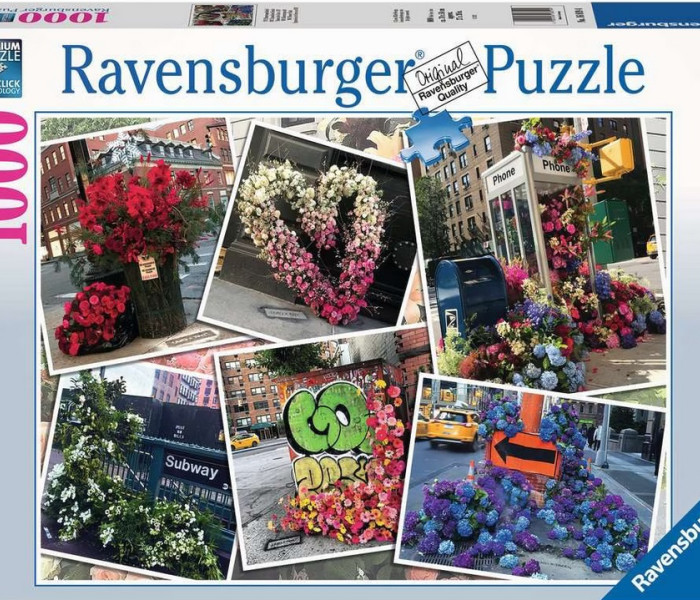 Puzzle - Ravensburger - Květiny v New Yorku