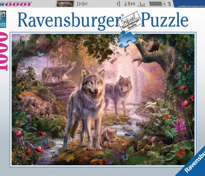 Puzzle - Ravensburger - Vlčí rodina v létě