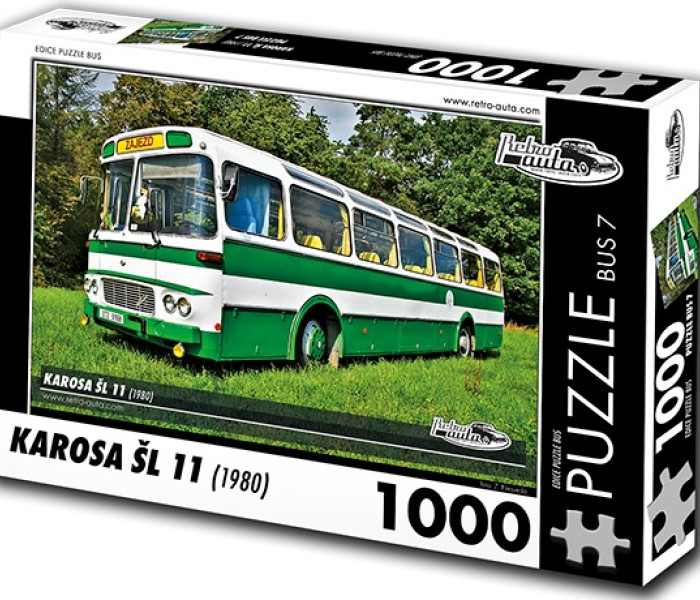 Puzzle - Retro-auta - Bus Karosa ŠL 11 (1980)