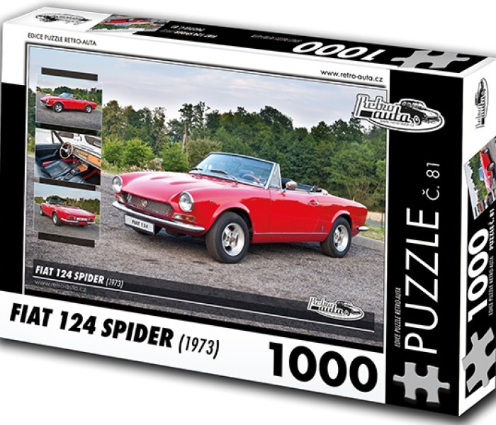 Puzzle - Retro-auta - Puzzle Fiat 124 Spider (1973)