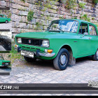 Puzzle - Retro-auta - Puzzle Moskvič 140 (1980)