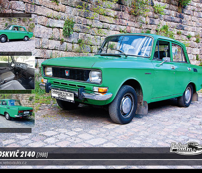 Puzzle - Retro-auta - Puzzle Moskvič 140 (1980)