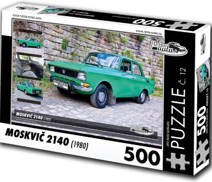 Puzzle - Retro-auta - Puzzle Moskvič 140 (1980)