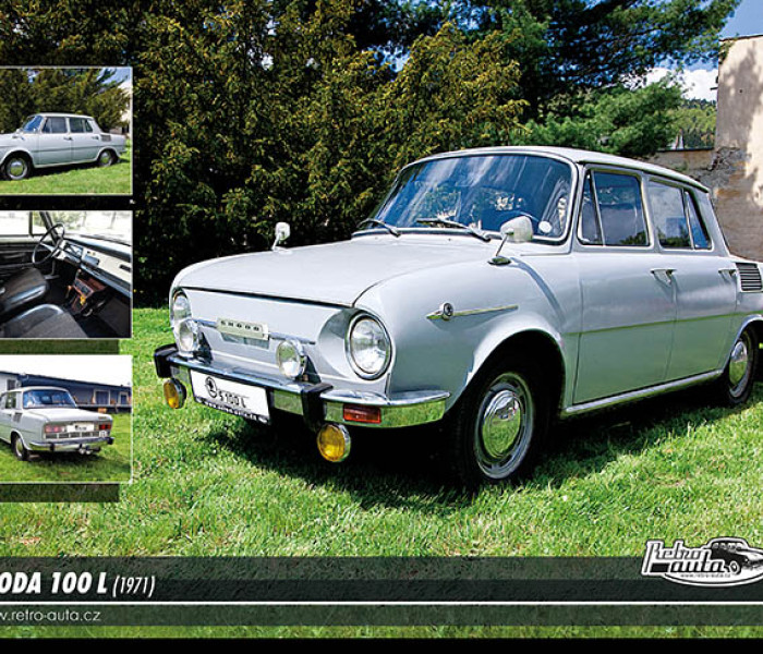 Puzzle - Retro-auta - Puzzle Škoda 100 L (1971)