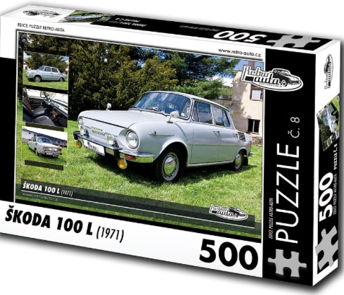 Puzzle - Retro-auta - Puzzle Škoda 100 L (1971)