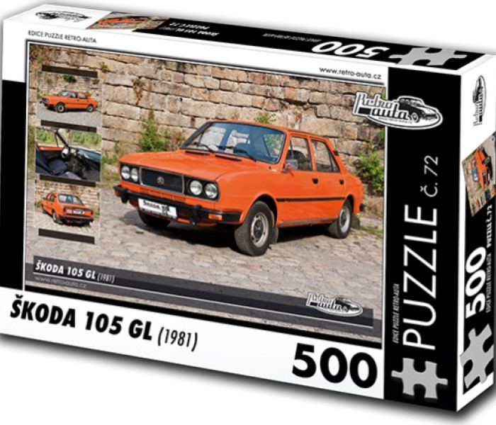 Puzzle - Retro-auta - Puzzle Škoda 105 GL (1981)