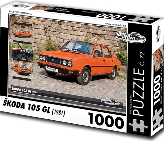 Puzzle - Retro-auta - Puzzle Škoda 105 GL (1981)