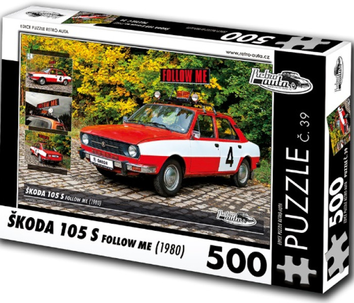 Puzzle - Retro-auta - Puzzle Škoda 105 S Follow me