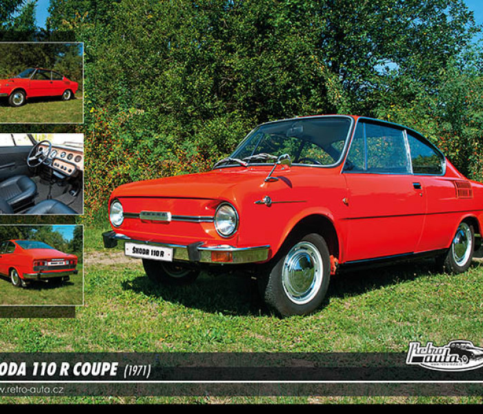 Puzzle - Retro-auta - Puzzle Škoda 110 R coupé (1971)