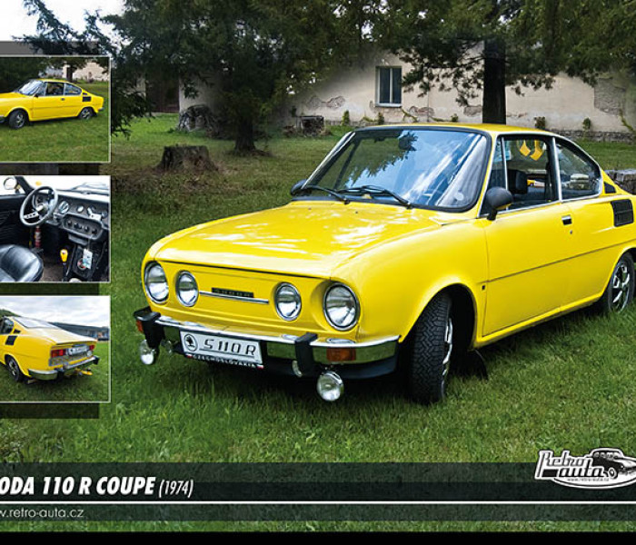 Puzzle - Retro-auta - Puzzle Škoda 110 R coupé (1974)