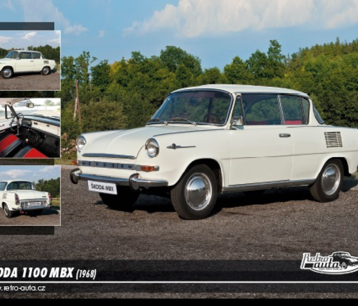 Puzzle - Retro-auta - Puzzle Škoda 1100 MBX (1968)