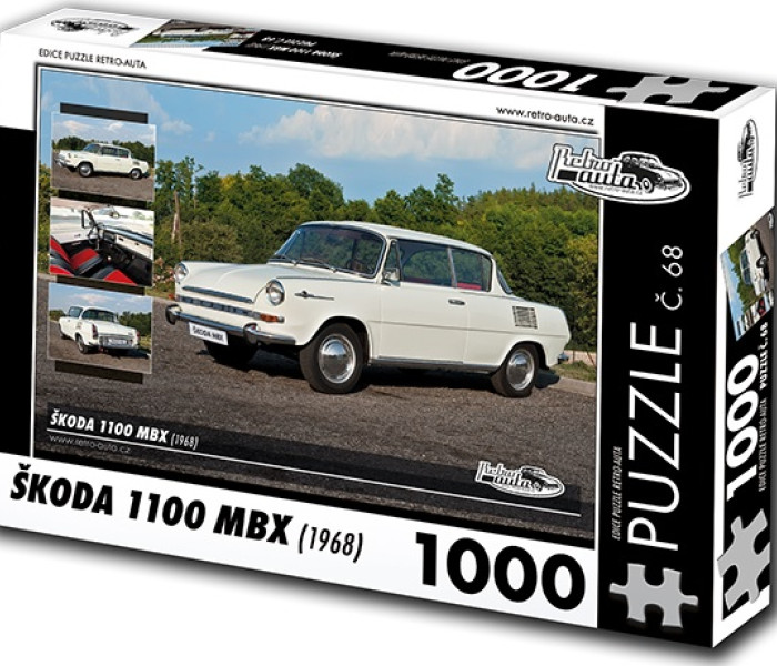 Puzzle - Retro-auta - Puzzle Škoda 1100 MBX (1968)