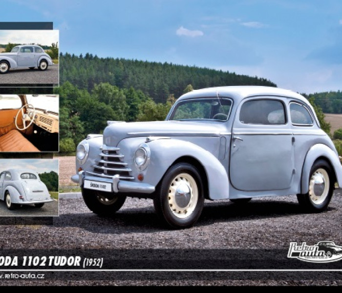Puzzle - Retro-auta - Puzzle Škoda 1102 Tudor (1952)