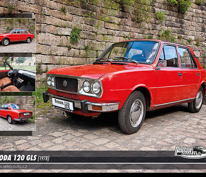 Puzzle - Retro-auta - Puzzle Škoda 120 GLS (1978)