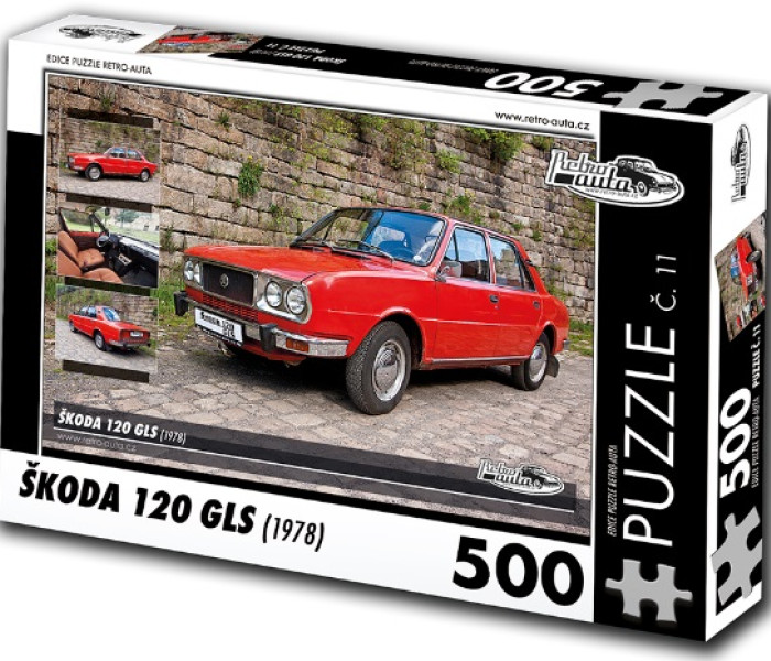 Puzzle - Retro-auta - Puzzle Škoda 120 GLS (1978)