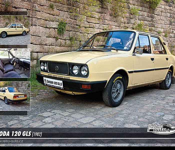 Puzzle - Retro-auta - Puzzle Škoda 120 GLS (1982)