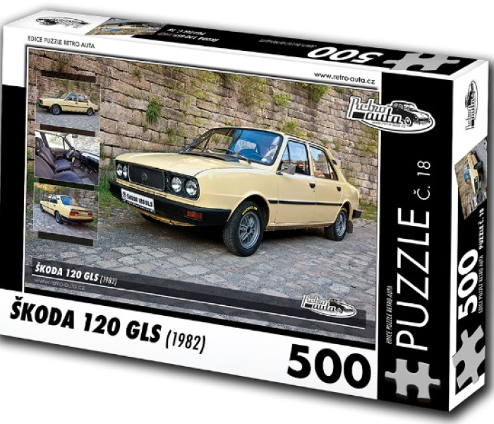 Puzzle - Retro-auta - Puzzle Škoda 120 GLS (1982)