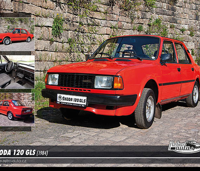 Puzzle - Retro-auta - Puzzle Škoda 120 GLS (1984)