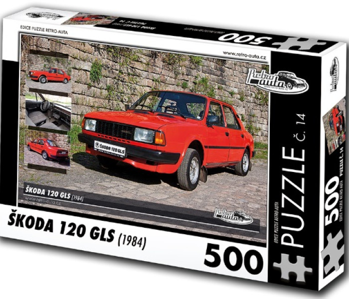 Puzzle - Retro-auta - Puzzle Škoda 120 GLS (1984)