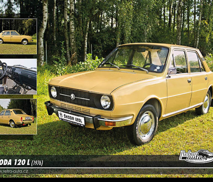 Puzzle - Retro-auta - Puzzle Škoda 120 L (1967)