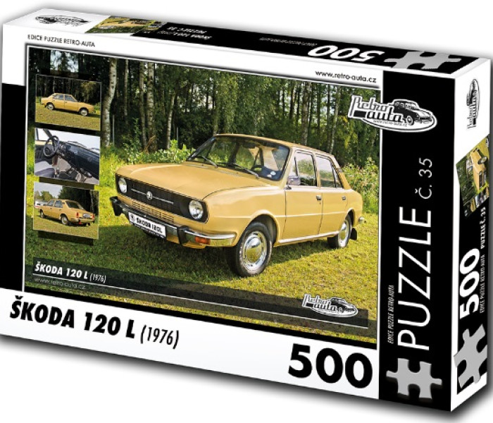 Puzzle - Retro-auta - Puzzle Škoda 120 L (1976)