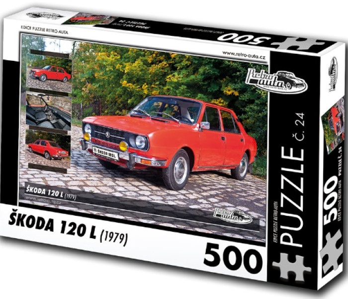 Puzzle - Retro-auta - Puzzle Škoda 120 L (1979)