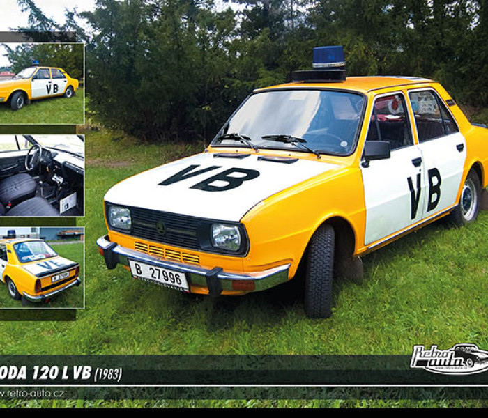 Puzzle - Retro-auta - Puzzle Škoda 120L VB (1983)