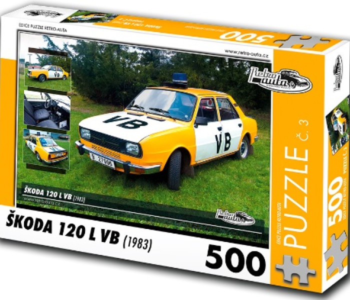 Puzzle - Retro-auta - Puzzle Škoda 120 L VB (1983)