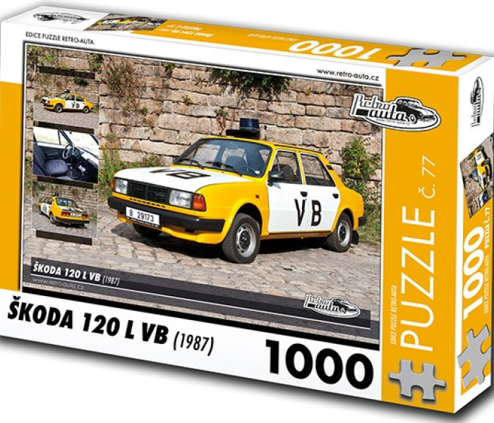 Puzzle - Retro-auta - Puzzle Škoda 120 L VB (1987)