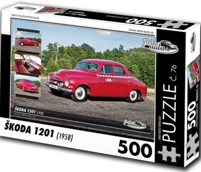 Puzzle - Retro-auta - Puzzle Škoda 1201 (1958)