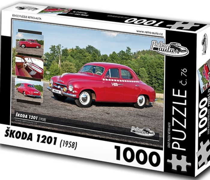 Puzzle - Retro-auta - Puzzle Škoda 1201 (1958)