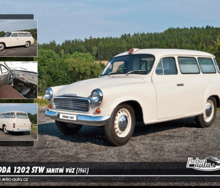 Puzzle - Retro-auta - Puzzle Škoda 1202 STW (1961)